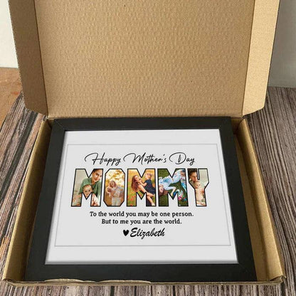 Love Eternal - 'To the Best Mom' Personalized Photo Tribute - Mother's Day Canvas or Poster