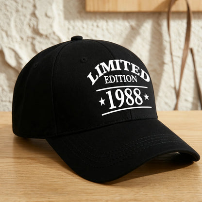 Personalized Unstructured Washed Cotton Cap, Custom Vintage Typography, Unique Creative Gift for Dad or Husband