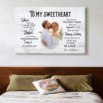 Personalized Valentine’s Day Poster for Couples - A Deep Love Confession