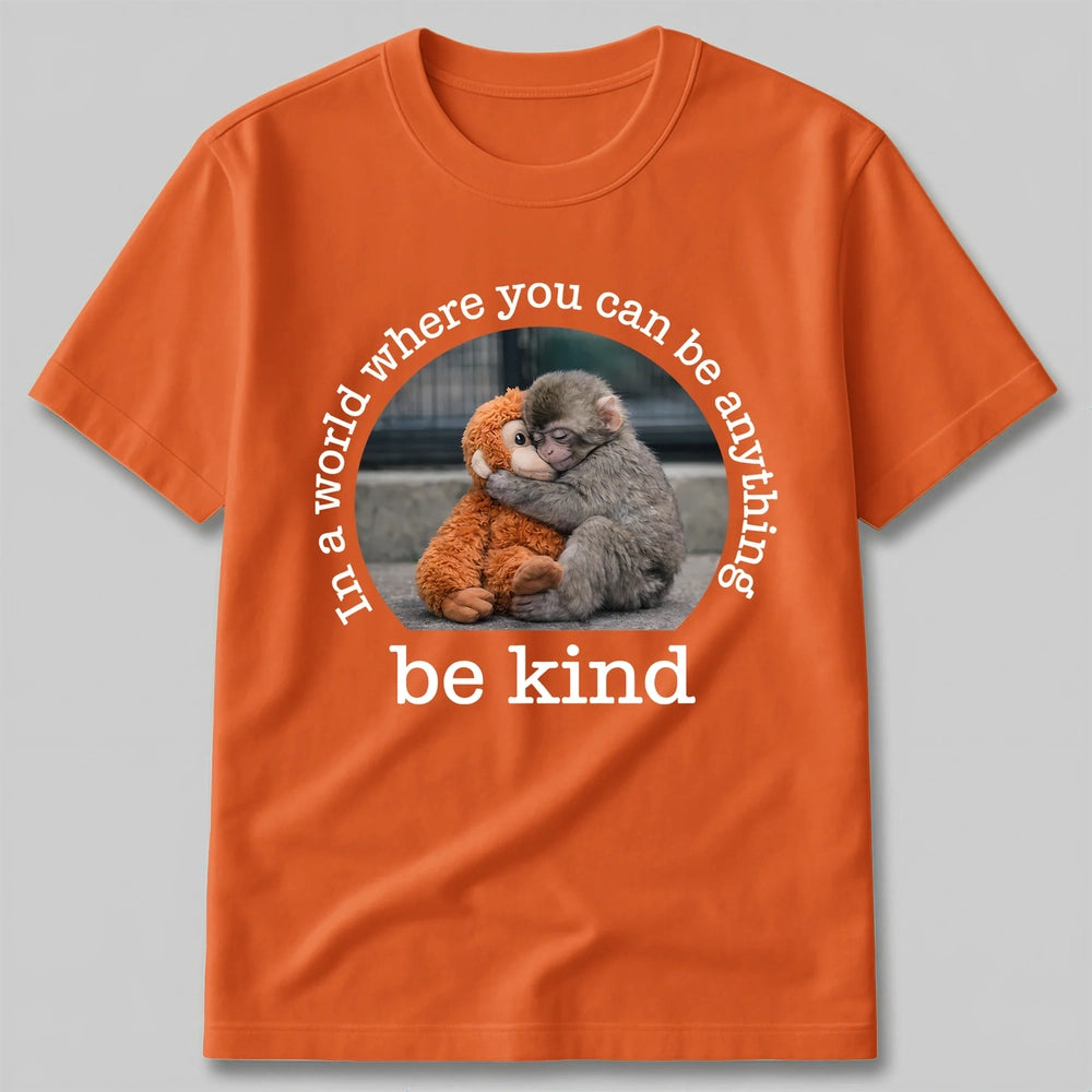 Team Punch Classic Tee Funny Baby Monkey Dragging Plush Shirt - Unique Creative Gift for Animal Lovers
