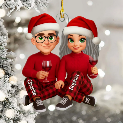 I'm Yours No Returns or Refunds - Personalized Christmas Acrylic Ornament - Gift for Couple