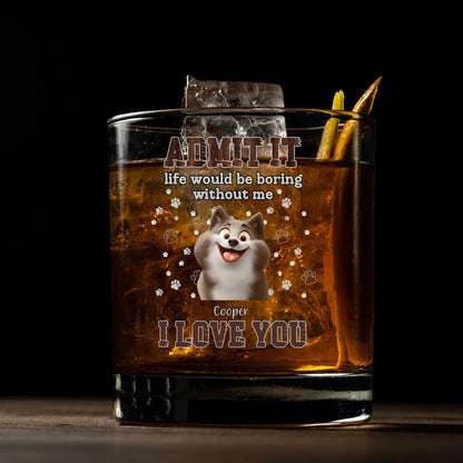 Fun Whiskey Glass - Unique Gift for Dog Owners with Heartwarming Personalized Design