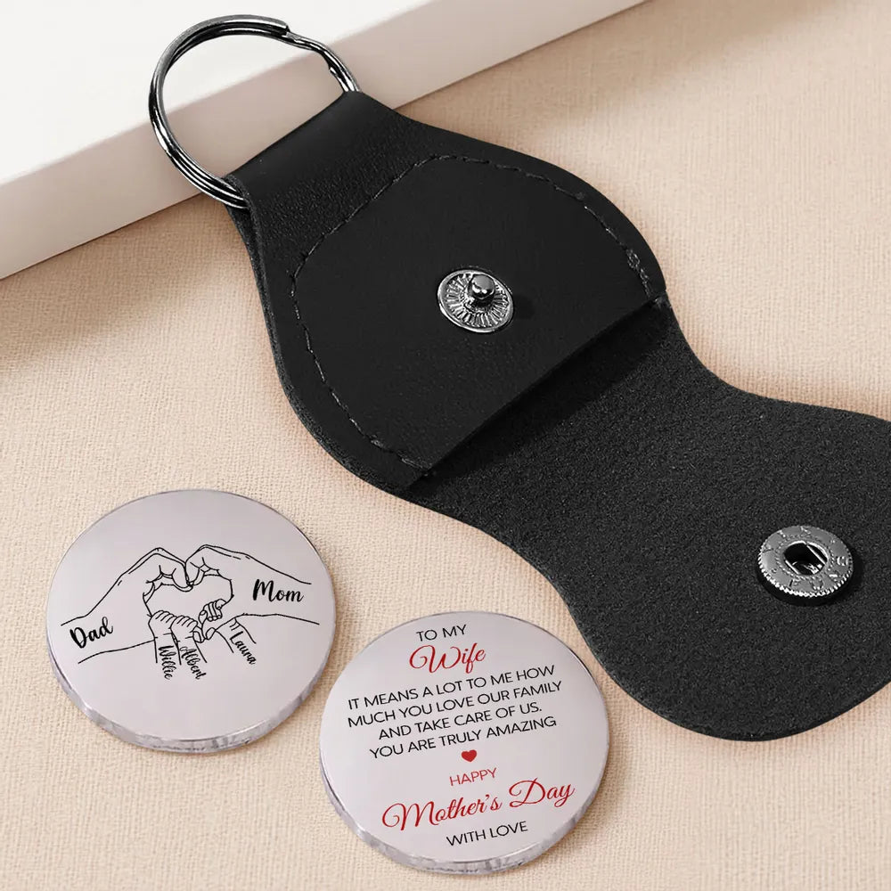 Pocket Hug Token with Sweet Message - Carry a Little Love Daily, Thoughtful Gift for Mom, Wife or Partner