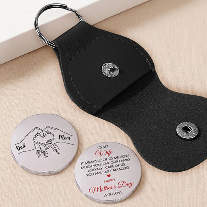 Pocket Hug Token with Sweet Message - Carry a Little Love Daily, Thoughtful Gift for Mom, Wife or Partner