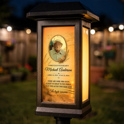 Personalized Solar Garden Stake Light, Forever in Our Hearts Tribute, Creative Remembrance Gift for Family