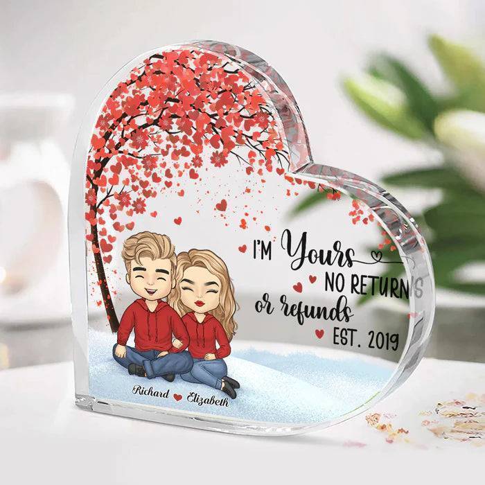 Custom Heart Acrylic Plaque with Cherished Moments 'Together Since' inscription - Perfect Anniversary & Valentine's Gift for Spouses1