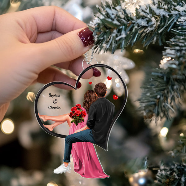 Personalized "My Favorite Place In All The World" Ornament – Perfect Valentine's Day Gift for Couples