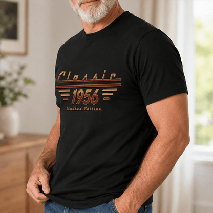 Classic Tee with Retro Limited Edition Design, Personalized Gift for Dad, Husband or Friend