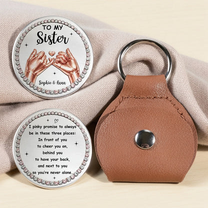 Personalized Pinky Promise Pocket Hug Keepsake, Sweet Sister Gift, A Little Everyday Reminder She Can Carry