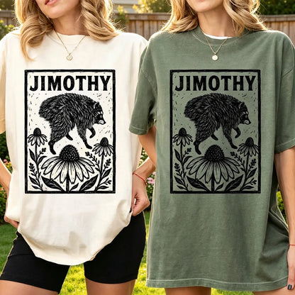 Viral Jimothy Raccoon Classic Tee, Custom Funny Animal Shirt, Creative Gift for Everyday Casual Style