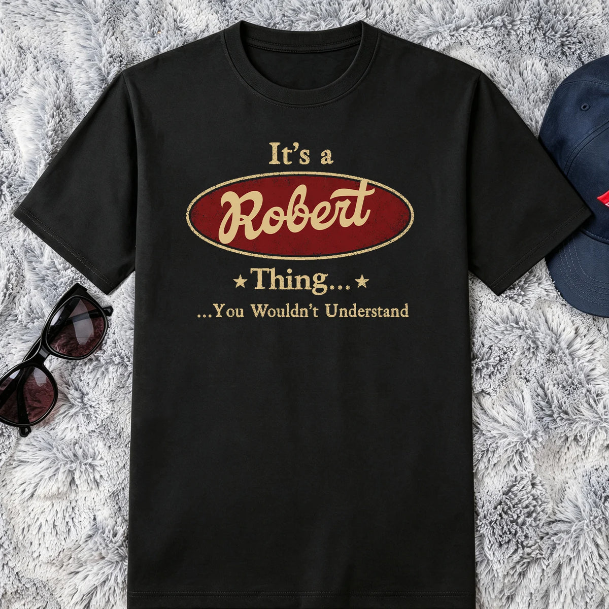 Personalized Washed Cotton Cap, Retro It's Your Thing Design, Creative Everyday Gift for Him