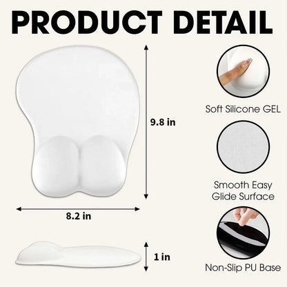 Thanks For Wiping My Butt 3D Mouse Pad, Looking Back Baby Desk Laugh For Dad, Unique Creative Gift