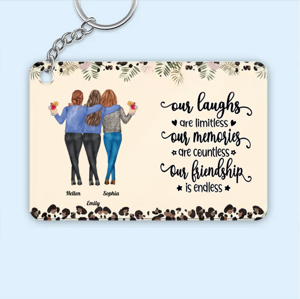 Personalized Sister & Brother Keychain or Plaque or Cup or Ornament, Endless Friendship, Priceless Memories,Custom Gift for Birthday, Christmas, Thanksgiving