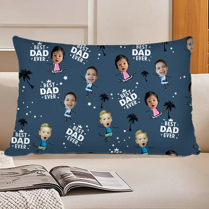 Personalized Sweatpants & Blanket – Best Dad Ever Custom Photo Gift for Father’s Day & Christmas