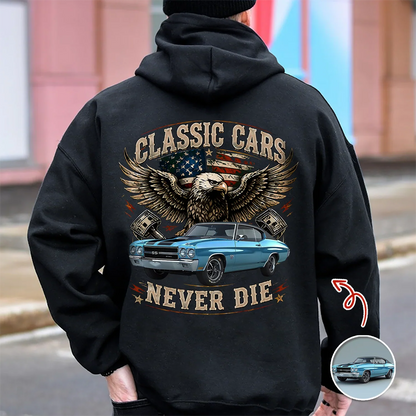 Personalized Custom Car Photo Classic Tee, I'm Not Old I'm Classic, Unique Gift for Dad or Grandpa