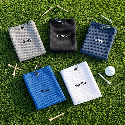 Personalized Golf Towel for Dad, Embroidered Golf Design, Unique Creative Gift for Course Days