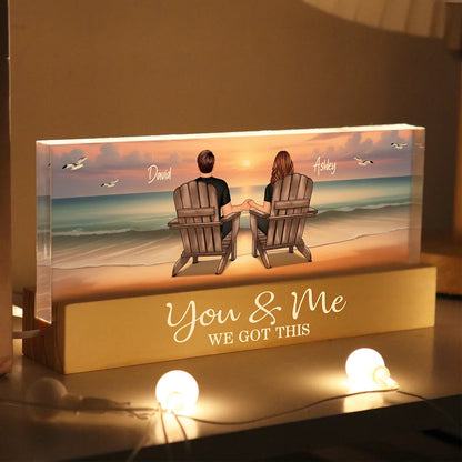 Seaside Memories - Personalized LED Plaque, Poster, Canvas, Car Hanger, Pillow, Wallet Card - Unique Gift for Couple, Husband, Wife, Dad, Mom