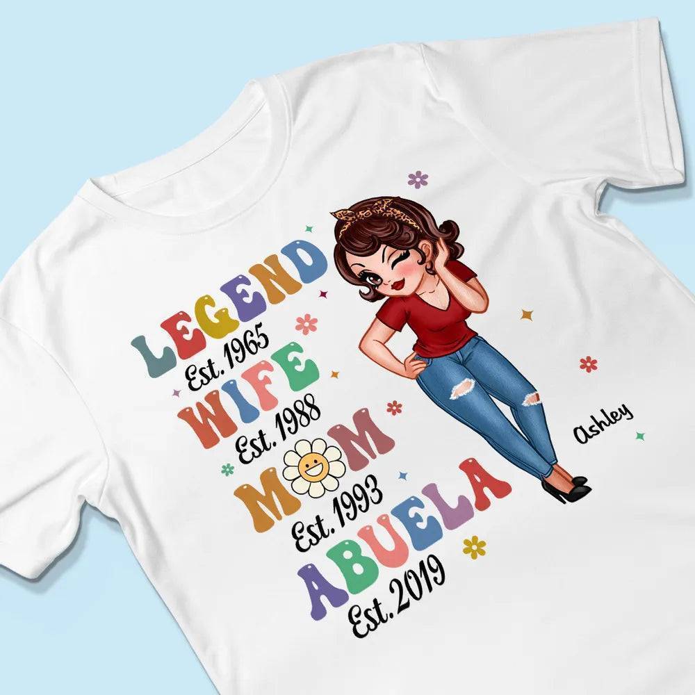 Vintage Legend Wife Mom Grandma Personalized Shirt/Hoodie/Sweatshirt