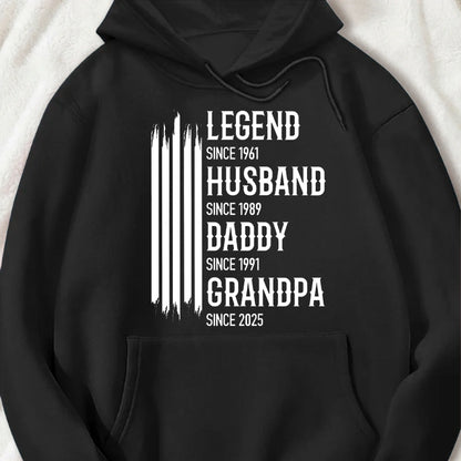 Legend Husband Daddy Grandpa Classic Tee Personalized Family Pride Shirt Unique Gift for Him