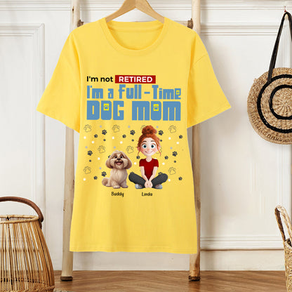 Personalized Dog Mom T-Shirt – Custom Pet Name, Cute Dog Lover Gift, Cozy Sweatshirt & Hoodie