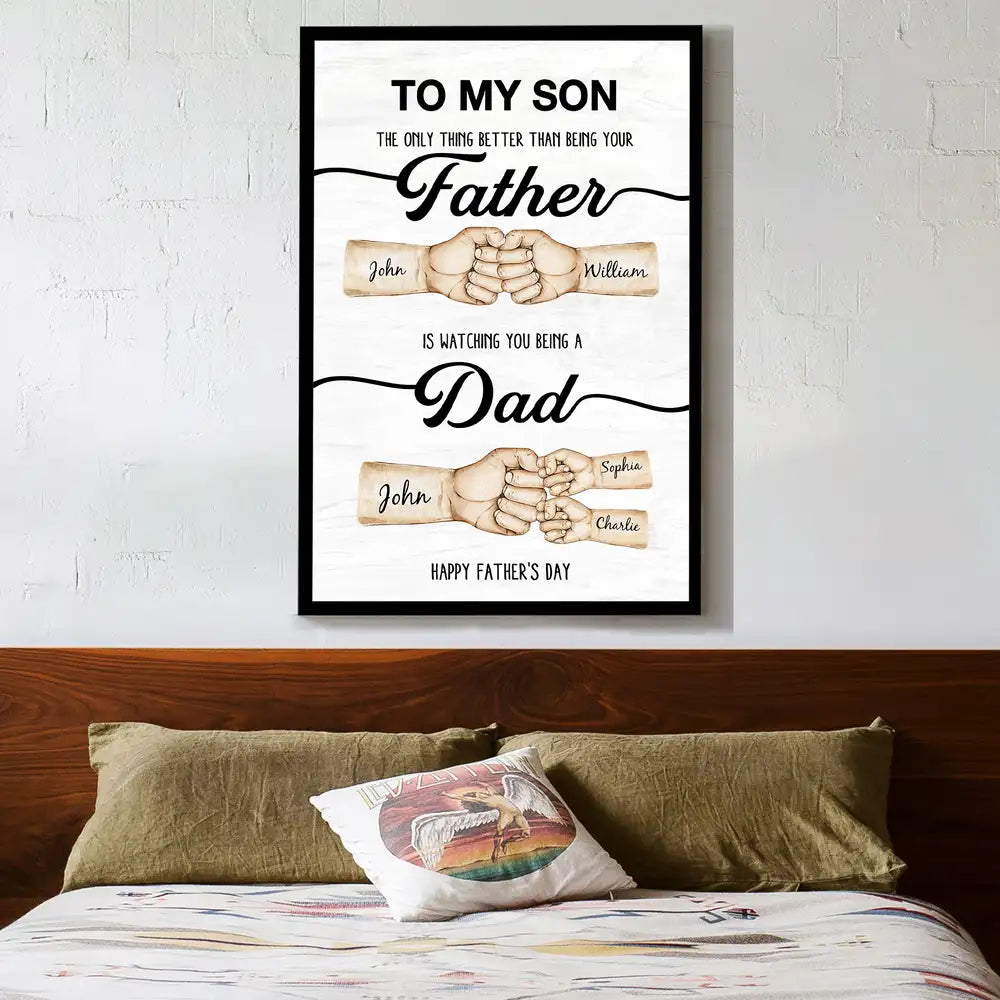 Heartfelt Plaque Gift – “Better than being your Father/Mother” – Special Father’s Day Tribute for Son