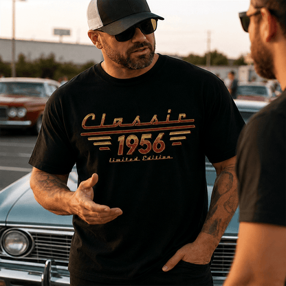 Classic Tee with Retro Limited Edition Design, Personalized Gift for Dad, Husband or Friend