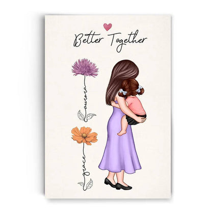 You Are My Everything - Custom Birth Month Floral Poster or Canvas - The Ultimate Mother's Day Tribute