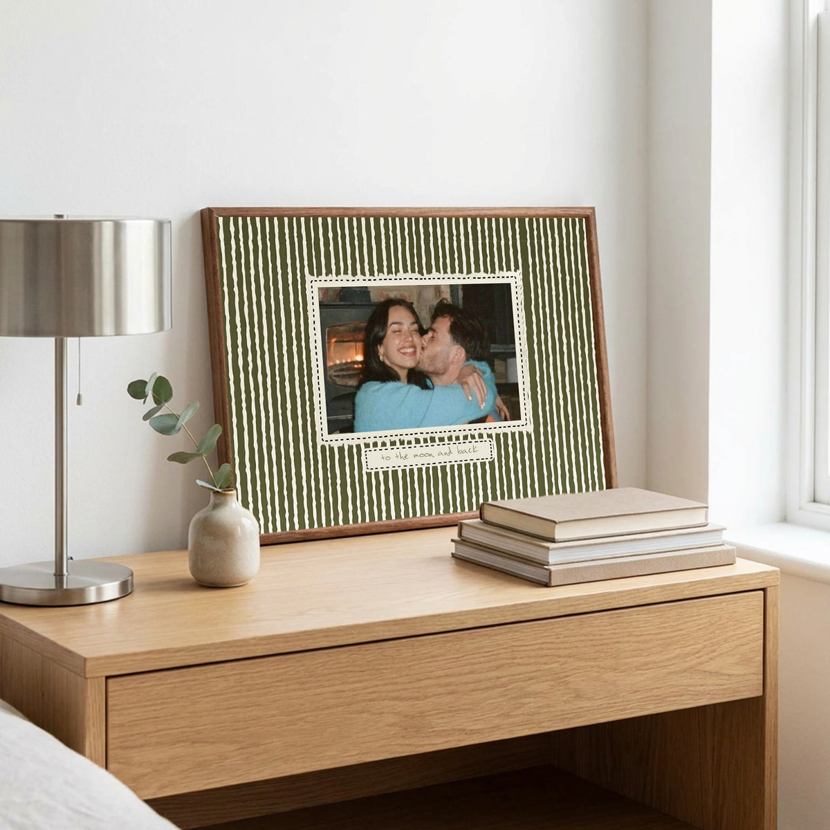 Wooden Photo Frame for Baby Memories, Personalized Family Keepsake and Unique Gift for Home Display