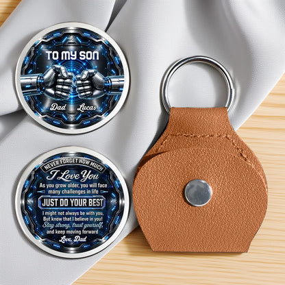 Personalized Pocket Hug, Blue Cyber Robot Design, Unique Creative Gift for Son Daughter
