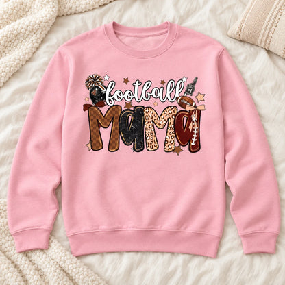 Personalized Football Mama Hoodie & Sweatshirt, Retro Game Day Shirt, Custom Gift for Football Moms