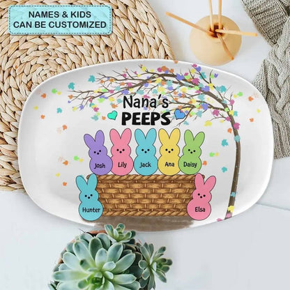 Nana's Favorites - Customized 'Peeps' Platter - The Perfect Surprise for Grandma & Family