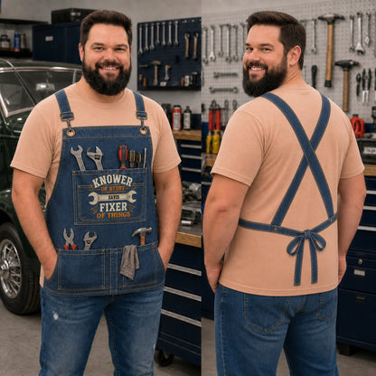 Personalized Printed Classic Tee, Vintage Workshop Tools, Unique Gift for a Handyman or DIY Lover