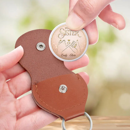 Pocket Hug for Sister, Custom Love Token With 'Once a Sister, Always a Sister' Message, Thoughtful Gift