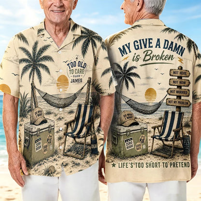 Not My Problem - Personalized Custom Hawaiian Shirt