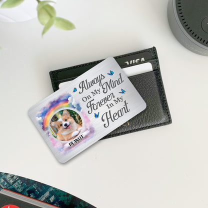 Pet Memorial Metal Wallet Card – Personalized Design to Cherish Eternal Love for Pets