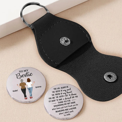 Pocket Hug Best Friend Keepsake with Soul Sister Quote, Personalized Unique Gift to Carry Daily Love and Support