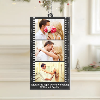 Forever Love Car Hanger - Capture Moments of Love, Perfect Gift for Couples
