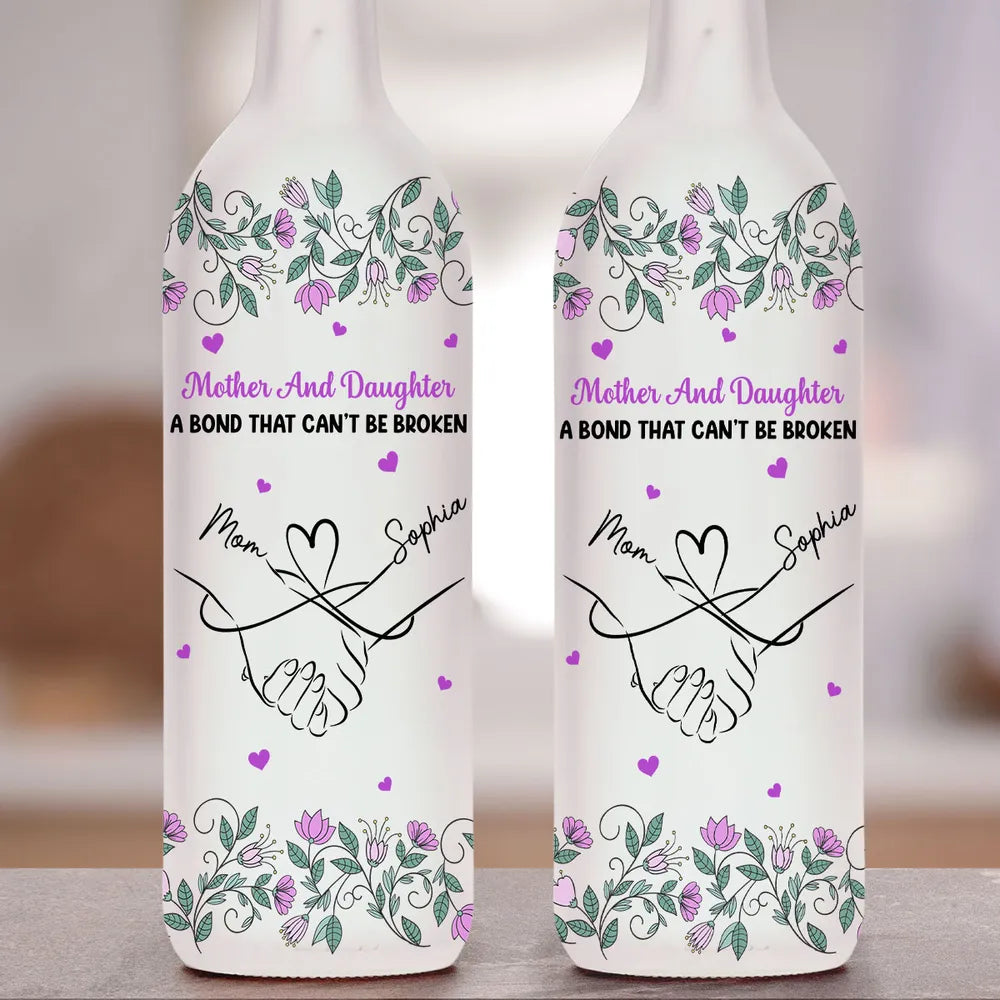 Mother And Daughter Bond Bottle Lamp, Personalized Cozy Ambient Light for Bedroom Decor, Thoughtful Unique Gift