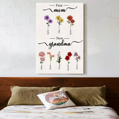 Customized Family Poster/Canvas - Personalized Gift for Mother's Day
