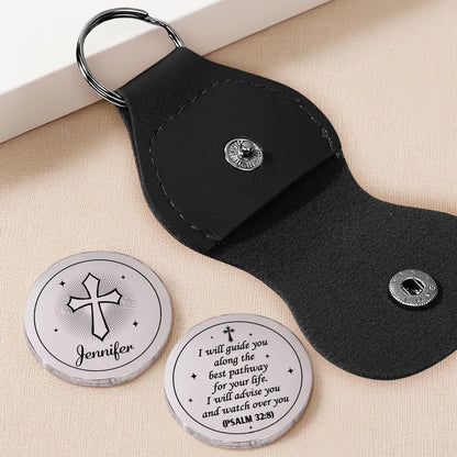 Personalized Pocket Hug with Cross Design, Faith-Inspired Everyday Keepsake, Unique Christian Gift for Her
