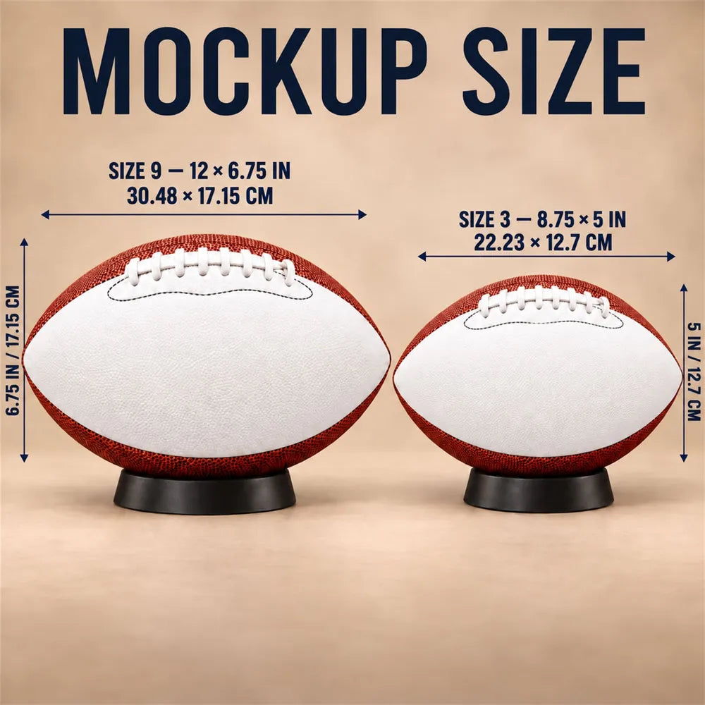 Personalized Leather Football Held in a Locker Room, Heartfelt Creative Gift for a Grandson Who Loves Football