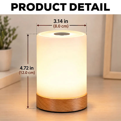 Dimmable Touch Table Lamp, Personalized Wildflower Glow for a Cozy Bedroom, Creative Gift for Her