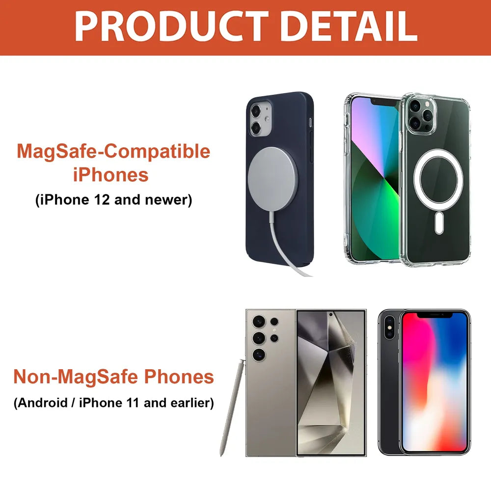 Personalized Acrylic Magnetic Phone Grip with Couple Back View and Love Quote, Unique Gift for Him or Her