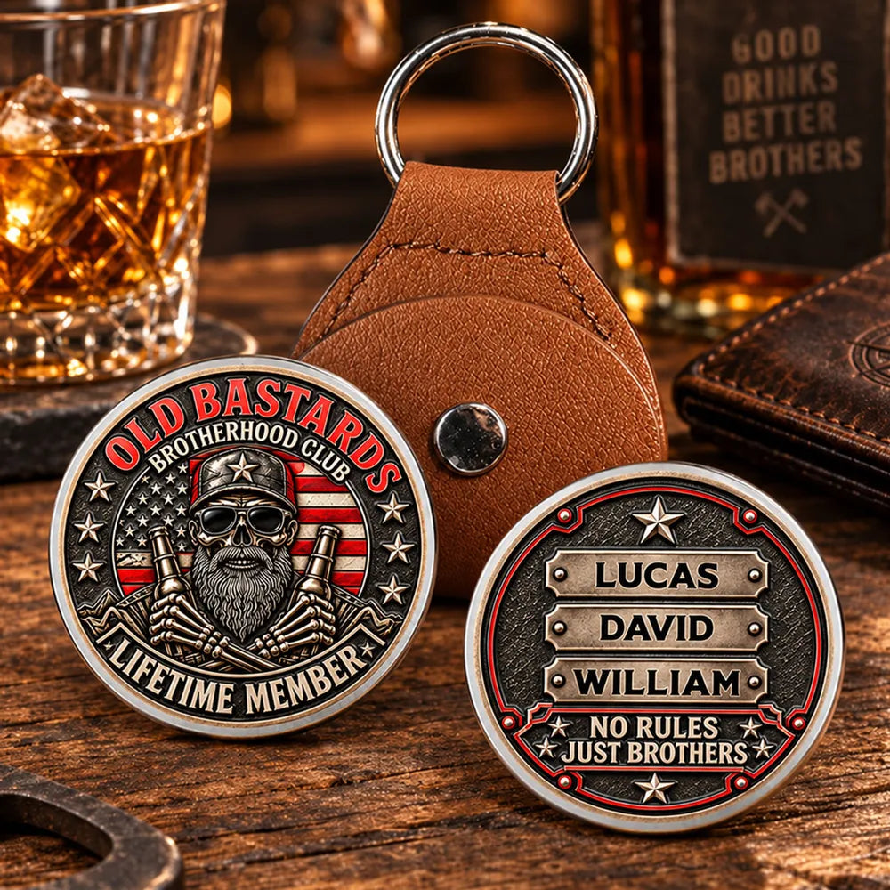 Brotherhood Pocket Hug with No Rules Just Brothers Message, Unique Personalized Gift for Brother