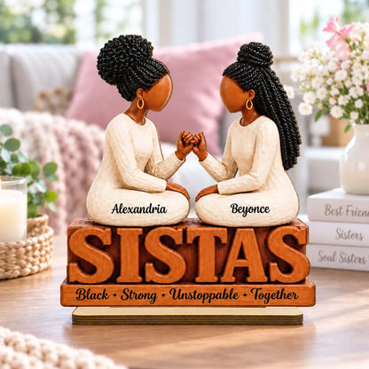Personalized Wooden Plaque, Pinky Promise Besties in Warm Neutrals, Unique Friendship Gift for a Close Friend