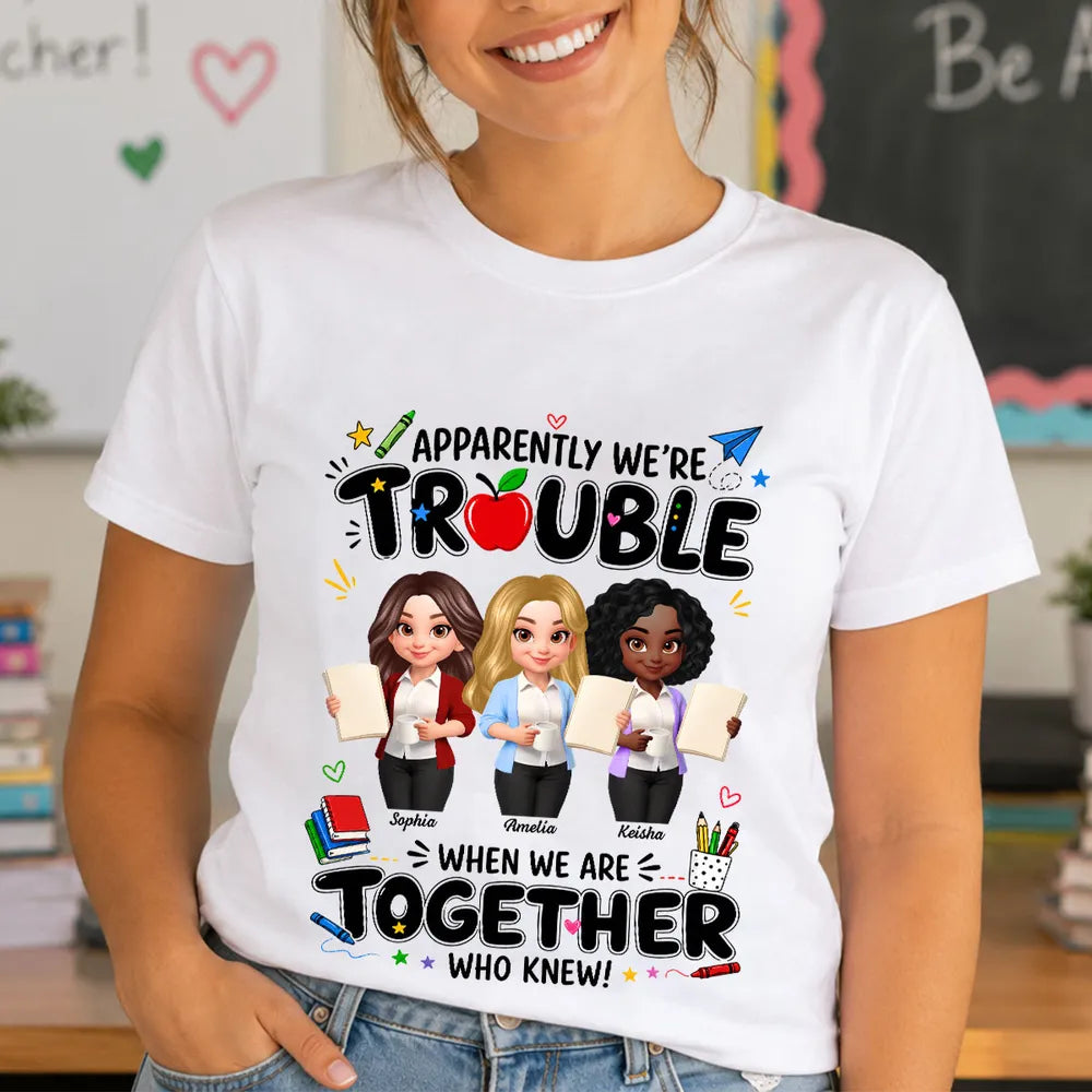 Personalized Classic Tee, Funny Teacher Friends Design, Creative Gift for Teacher Colleagues