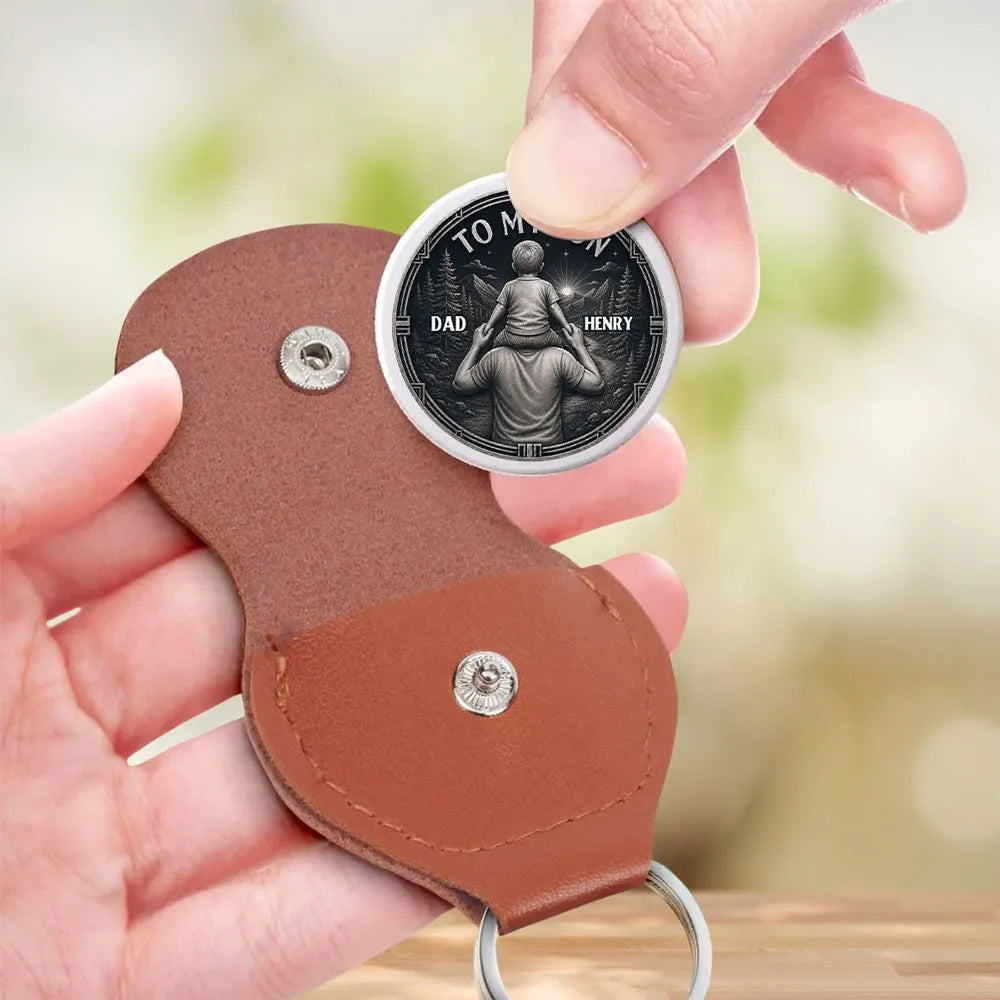 Personalized Pocket Hug for Son, Dad and Son Shoulder Ride, Unique Creative Gift