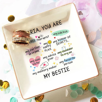Personalized Jewelry Dish, Favorite Person Design, Unique Creative Gift for Friend