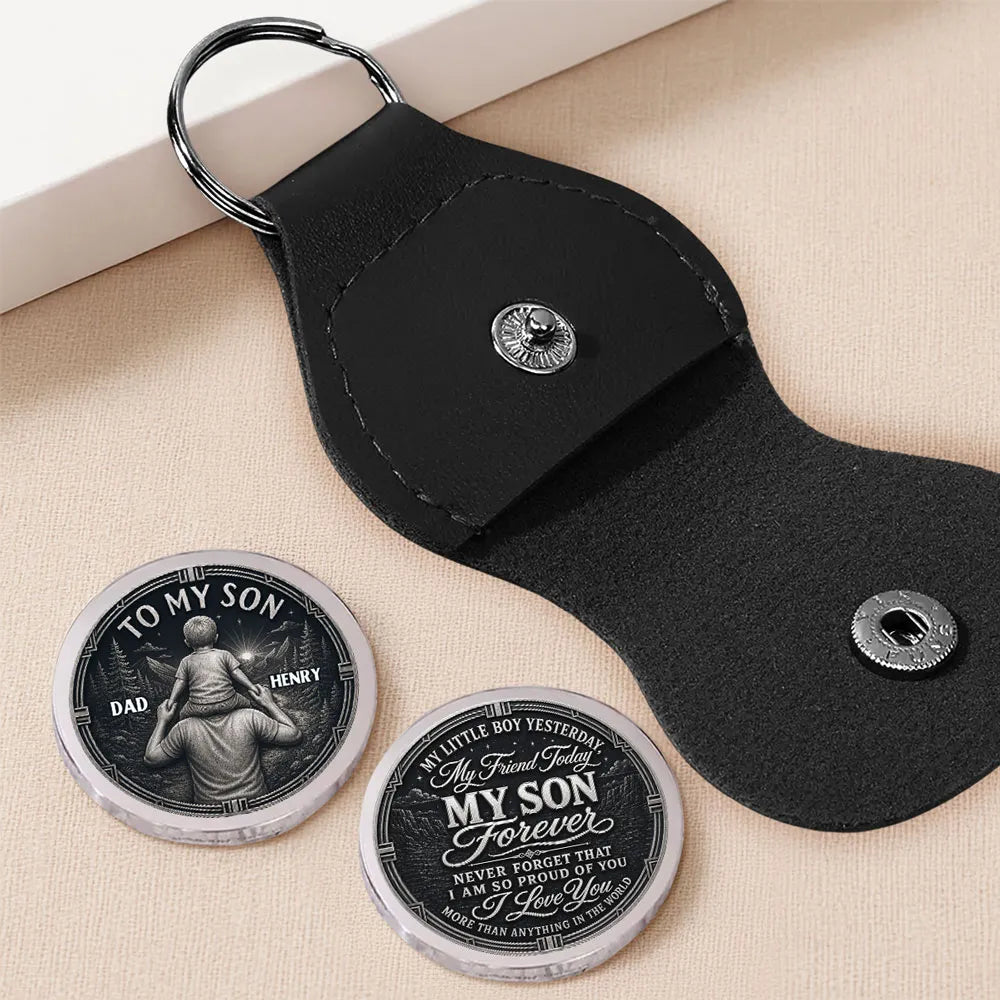 Personalized Pocket Hug for Son, Dad and Son Shoulder Ride, Unique Creative Gift