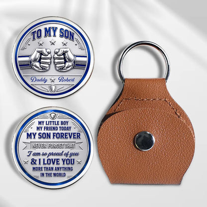 Personalized Pocket Hug with Fist Bump, Proud of You Keepsake, Unique Creative Gift for Son Daughter
